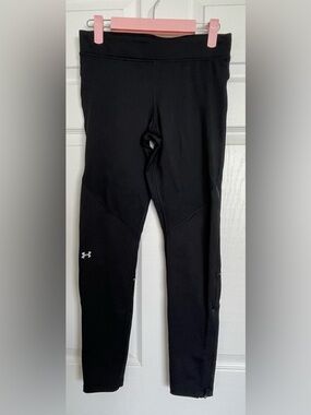 Under Armour Black Workout Compression Leggings with Logo Waistband